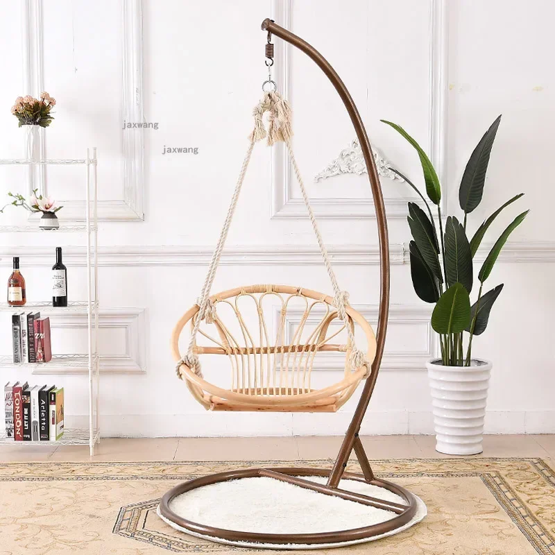 

vintage Outdoor Garden Patio Swings Balcony Hanging Chair Home Outoor Furniture Rattan Hammock for Bedroom Single Cradle Chairs