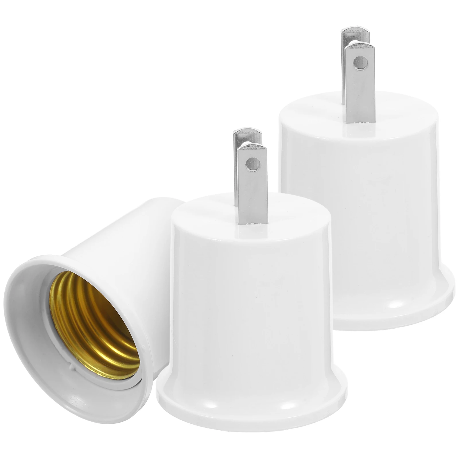 

3pcs Lamp Light Socket To Outlet Adapter for US Outlet to E27 Screw-In Adapter E26 E27 Socket Light Bulb Sockets LED