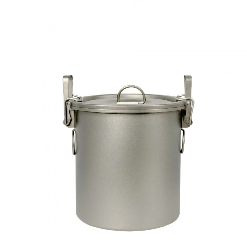 Pure Titanium Micro Pressure Pot Outdoor Camping Cookware Set Pot Portable Home