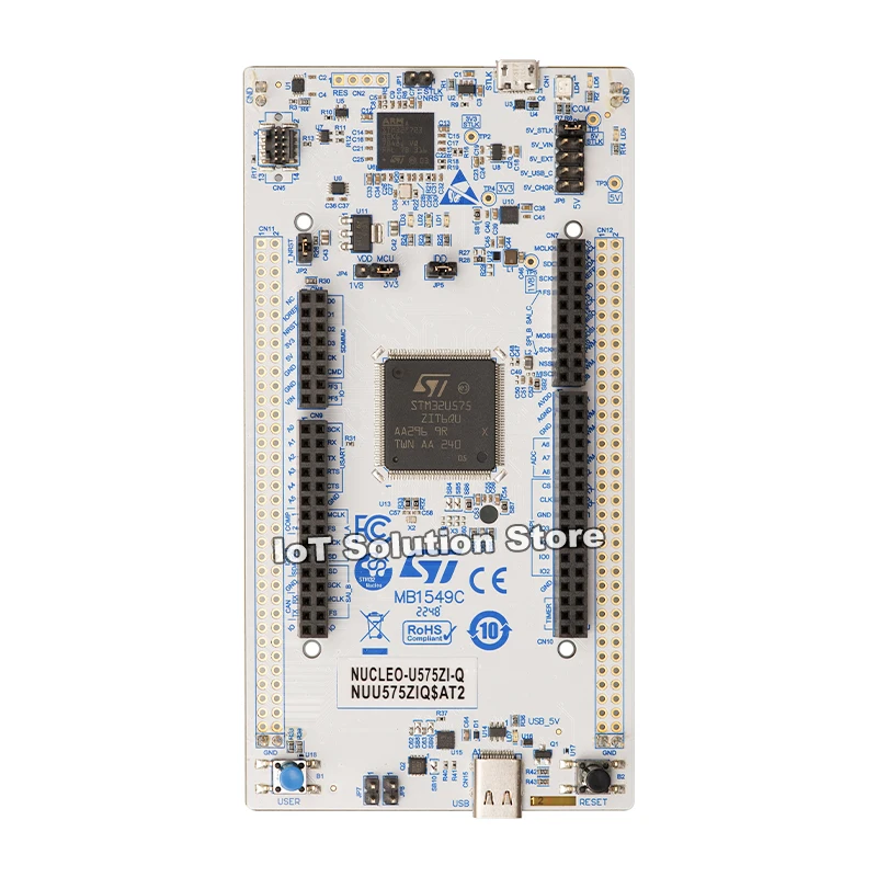 NUCLEO-U575ZI-Q STM32 Nucleo-144 development board with STM32U575ZIT6Q MCU