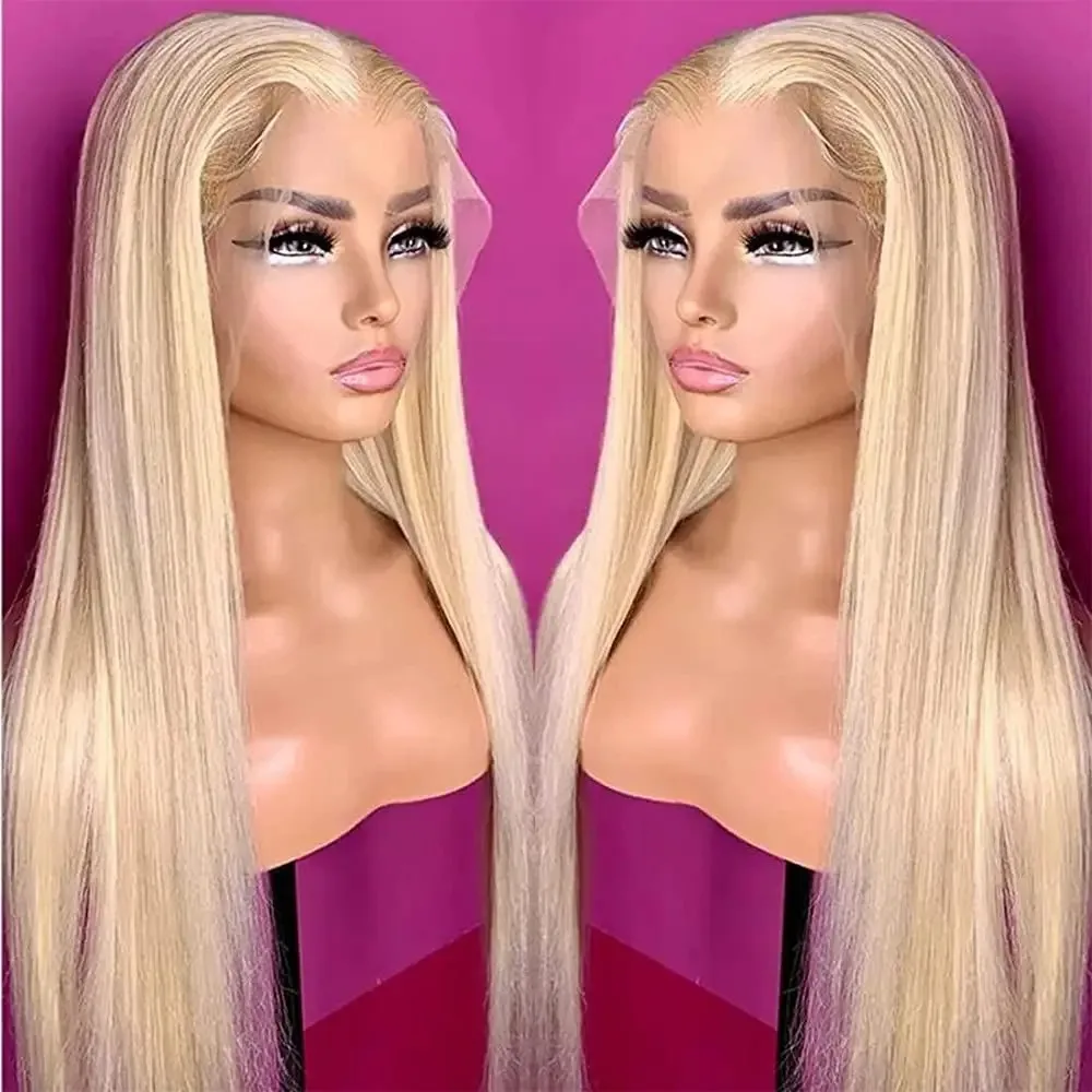 

613 13x6 Blonde Lace Front Wigs 13x4 Lace Front Wigs Pre Plucked Brazilian Human Hair Wigs 4x4 Closure Wigs for Women