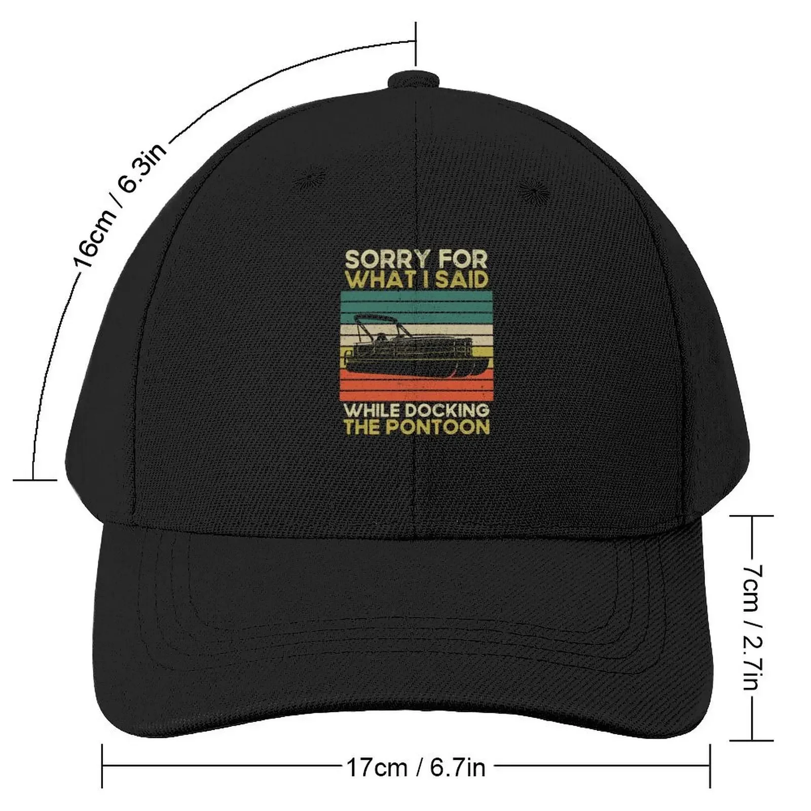 Sorry for What I Said While Docking The Pontoon Baseball Cap Winter hat Sunhat Fashion Beach Women's Beach Outlet 2025 Men's