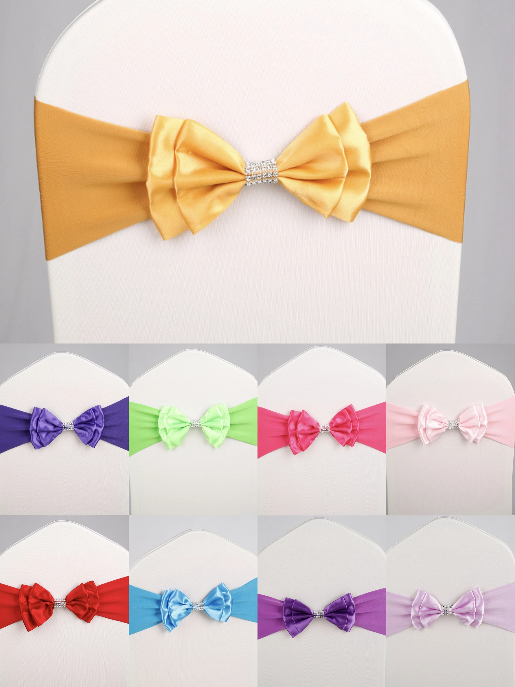 bande-de-chaise-extensible-en-spandex-prete-a-l'emploi-avec-doubles-nœuds-et-rubans-en-satin-pour-decoration-de-chaises-de-mariage-ou-de-fete-sur-la-plage
