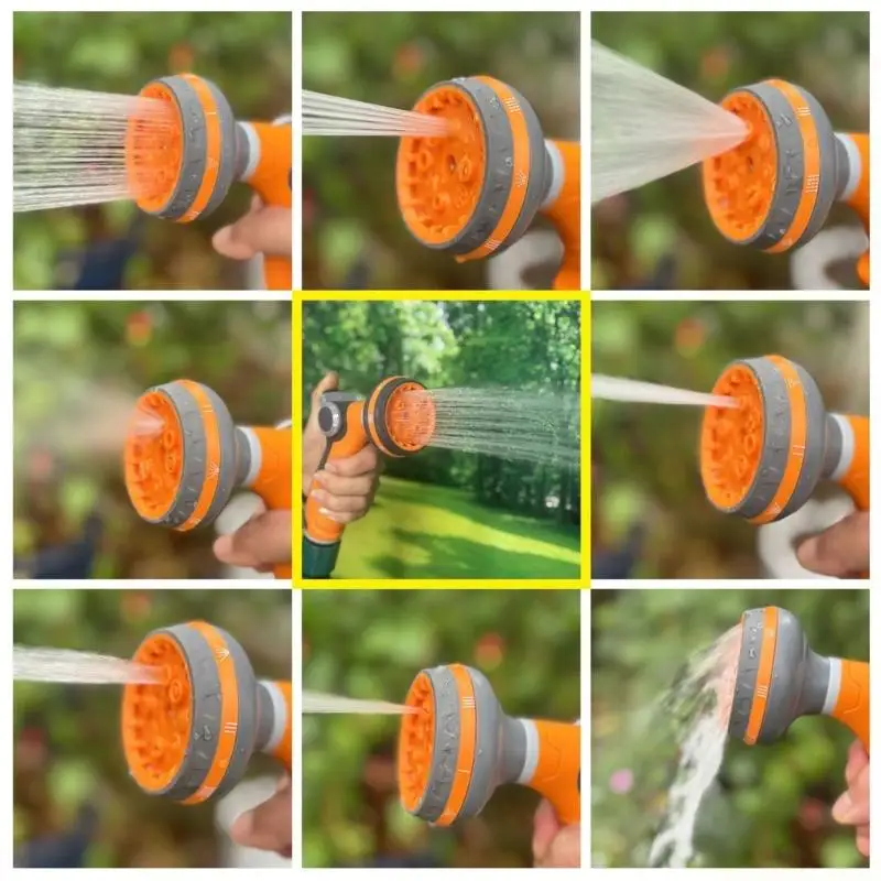 QX2E Plastic Watering Can Nozzle For Precise Plant Irrigation Works With Standard Hoses Simple Twist Control For Flows