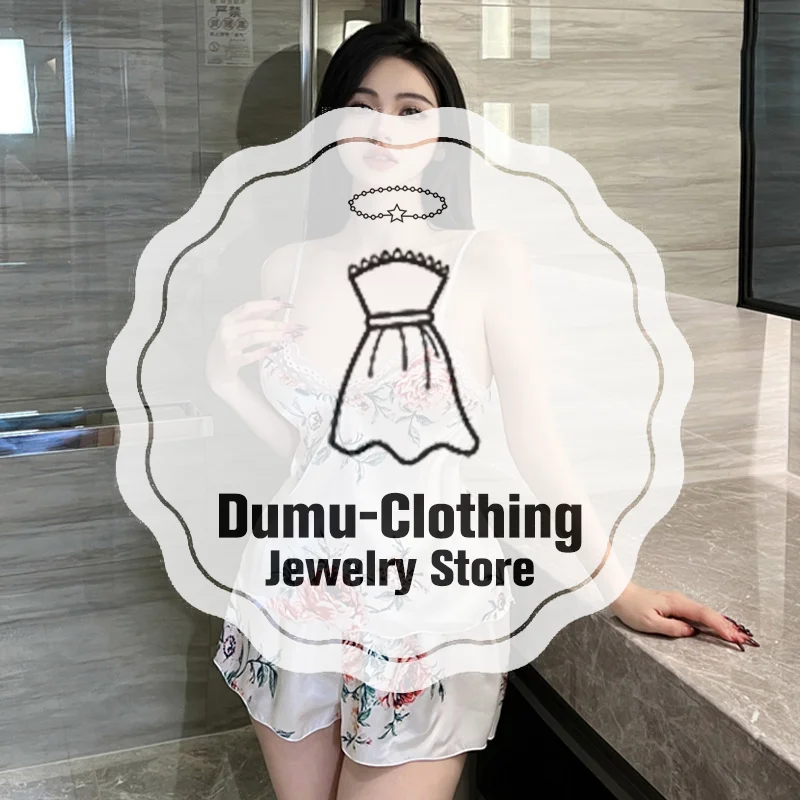 

Сексуальные пижамы, сексуальная одежда, шорты на подтяжках с принтом, кружевной домашний комплект из двух предметов