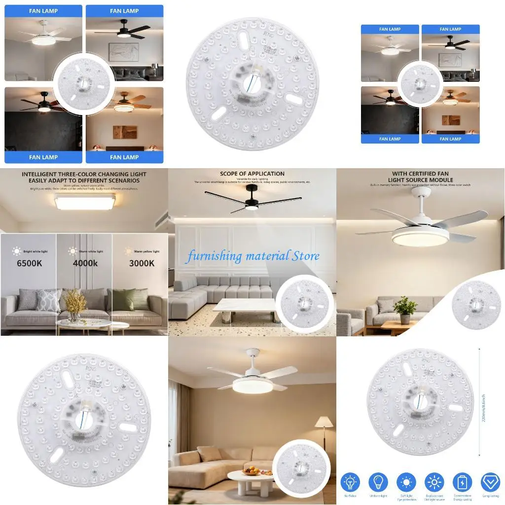 

Y5GD Attach 36W LED Panel Light 270mm Modifiable Brightness Home Lighting