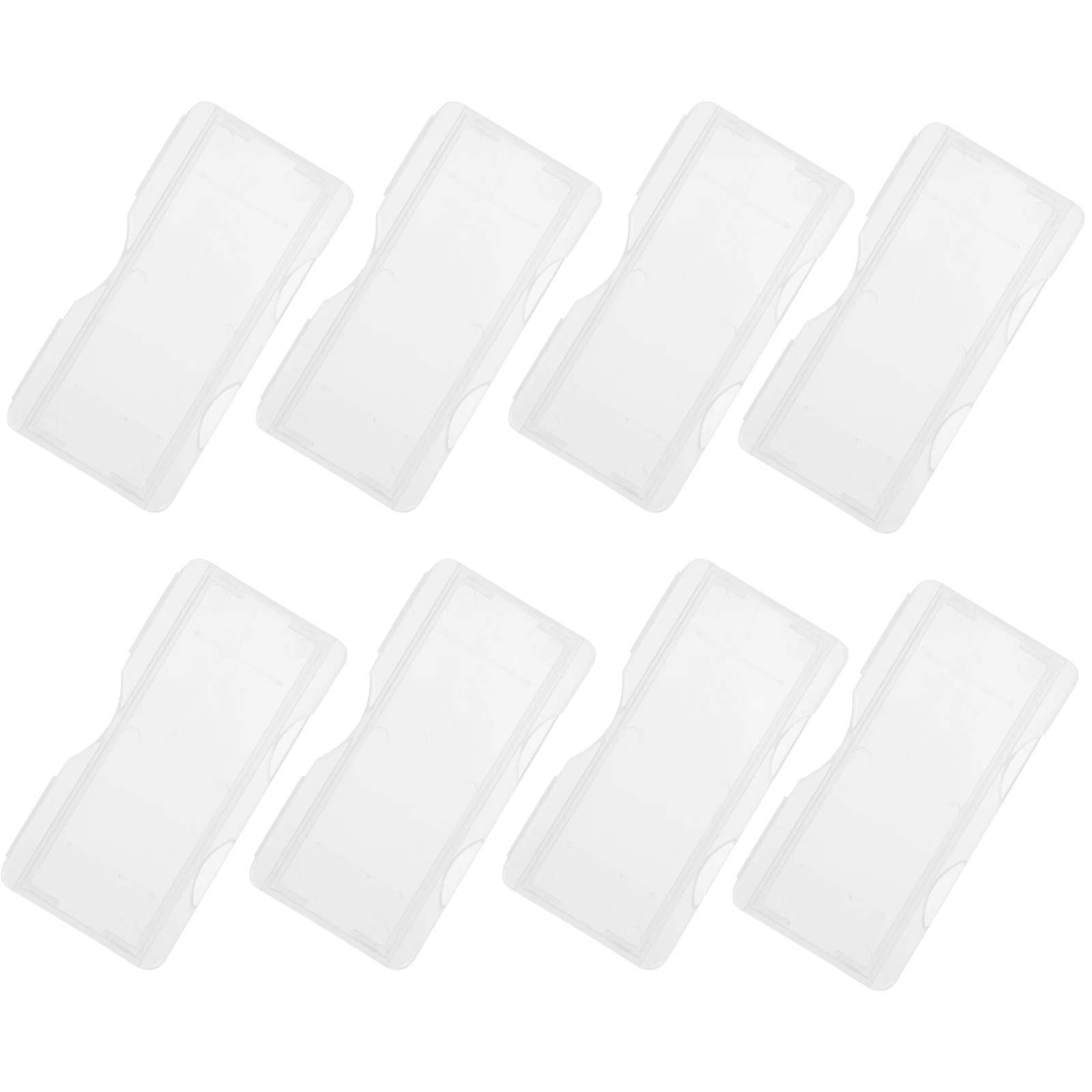 

100pcs Individual Microscope Plastic Storage Holder Case For Slices Lab Teaching Microscope Slide