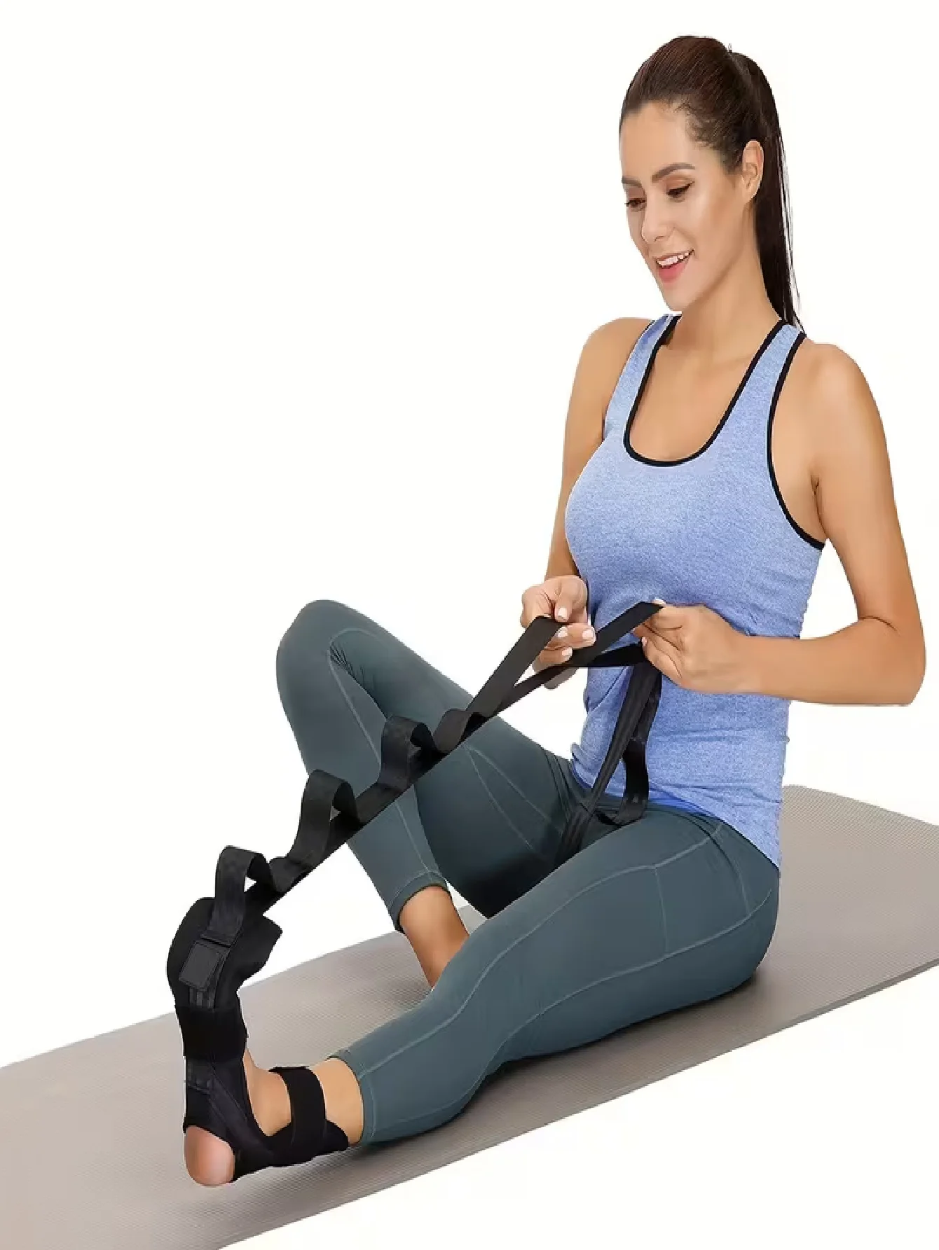 Rehabilitation Training Equipment, Ligament Stretching Straps, Ankle Joint Correction, Foot Drop Correction, Yoga Stretching Straps for Stroke and Hemiplegia