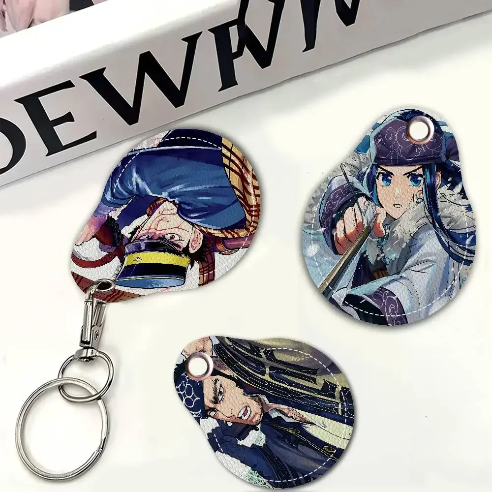 Anime Golden Kamuy Mini Water Drop Shape Community Access Card Holder Elevator Card Sensor Drop Card Protector Keychain