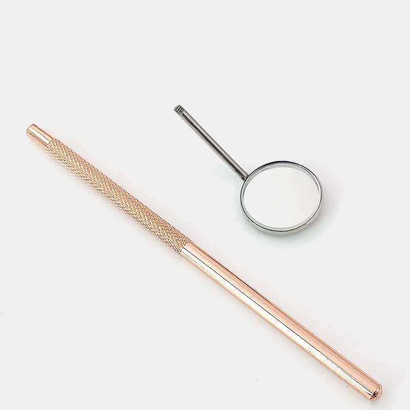 5pcs Dental Mouth Mirror Mirror Handle Reflector Odontoscope Multifunction Teeth Whitening Clean Mouth Mirror Dentistry Tools