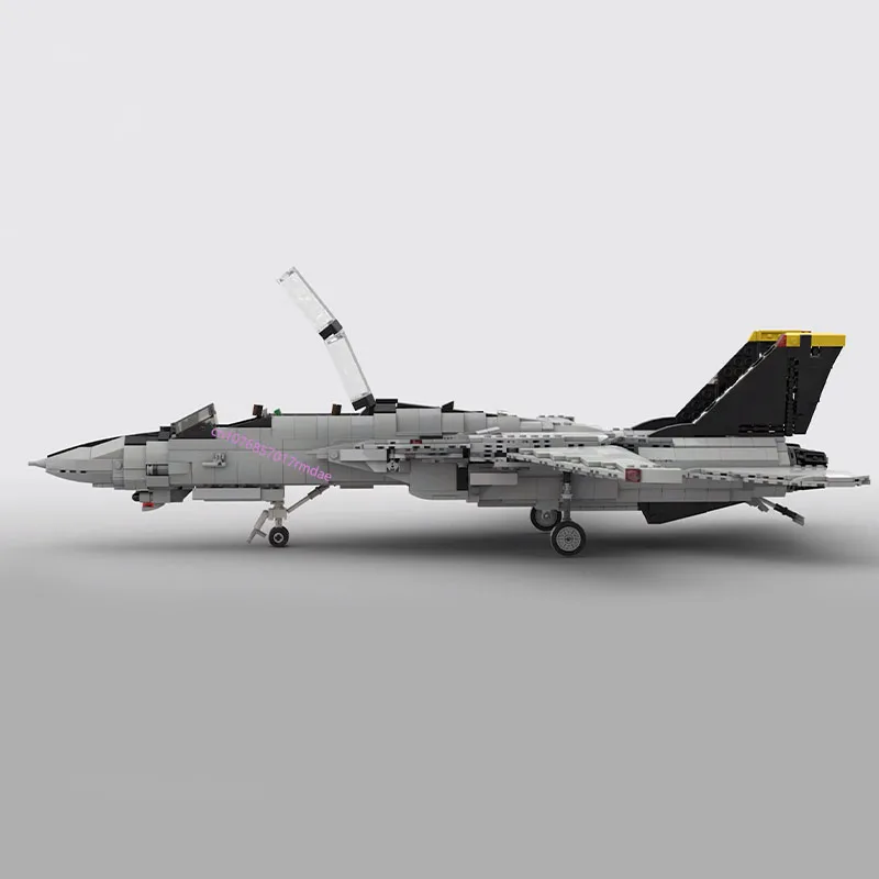 2011PCS WW2 ทหาร MOC 1:35 Scale F-14 Tomcat Jet Fighter รุ่นสร้างสรรค์ไอเดีย High-Tech ของเล่นเด็ก airvehicle เครื่องบินบล็อก