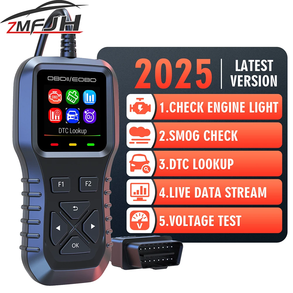 AD Car Diagnostic Tool OBD2 Scanner Car Fault Code Reader Tool Erase Codes Battery Test For Car Truck O2 Sensor Test DTC Lookup