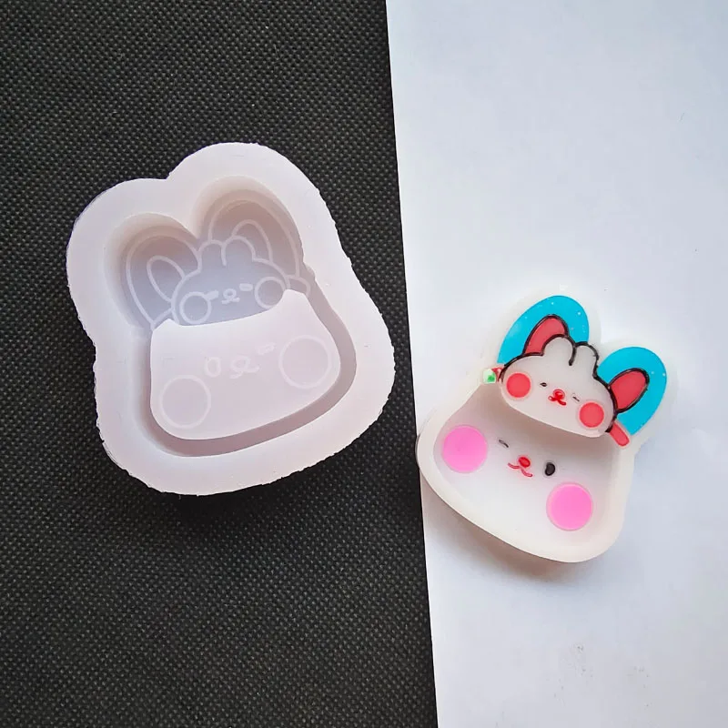 Star Rabbit Bear Shaped Silicone Epoxy Resin Mold Shaker Mold DIY Moulds Jewelry Tool Jewelry Accessories