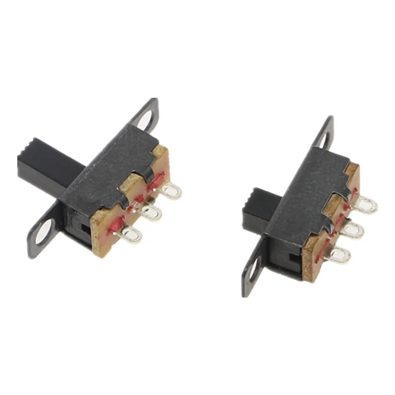 50pcs Toggle switch SS-12F15 3 Pin 2 files Slide switch 1P2T 1 Row 2 files 3P SS12F15 Handle high 3/6MM