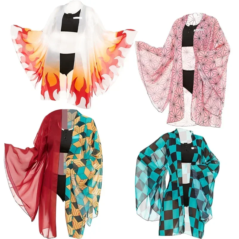 Anime Demon Slayer Kimetsu No Yaiba Cosplay Swimsuit Kochou Shinobu Kamado Nezuko Bikini Beach Swimwear Suit Women Kimono Cl MN5