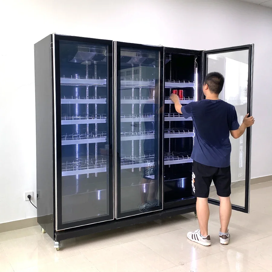 

#Commercial Refrigerator Glass Door With Heater Display Chiller Beverage Cooler