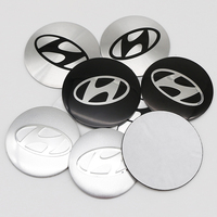 4Pcs 56mm 60mm 65mm Car Wheel Hub Center Cap Emblem Badge Stickers For Hyundai Tucson SANTAFE SONATA ACCENT Elantra Accessories