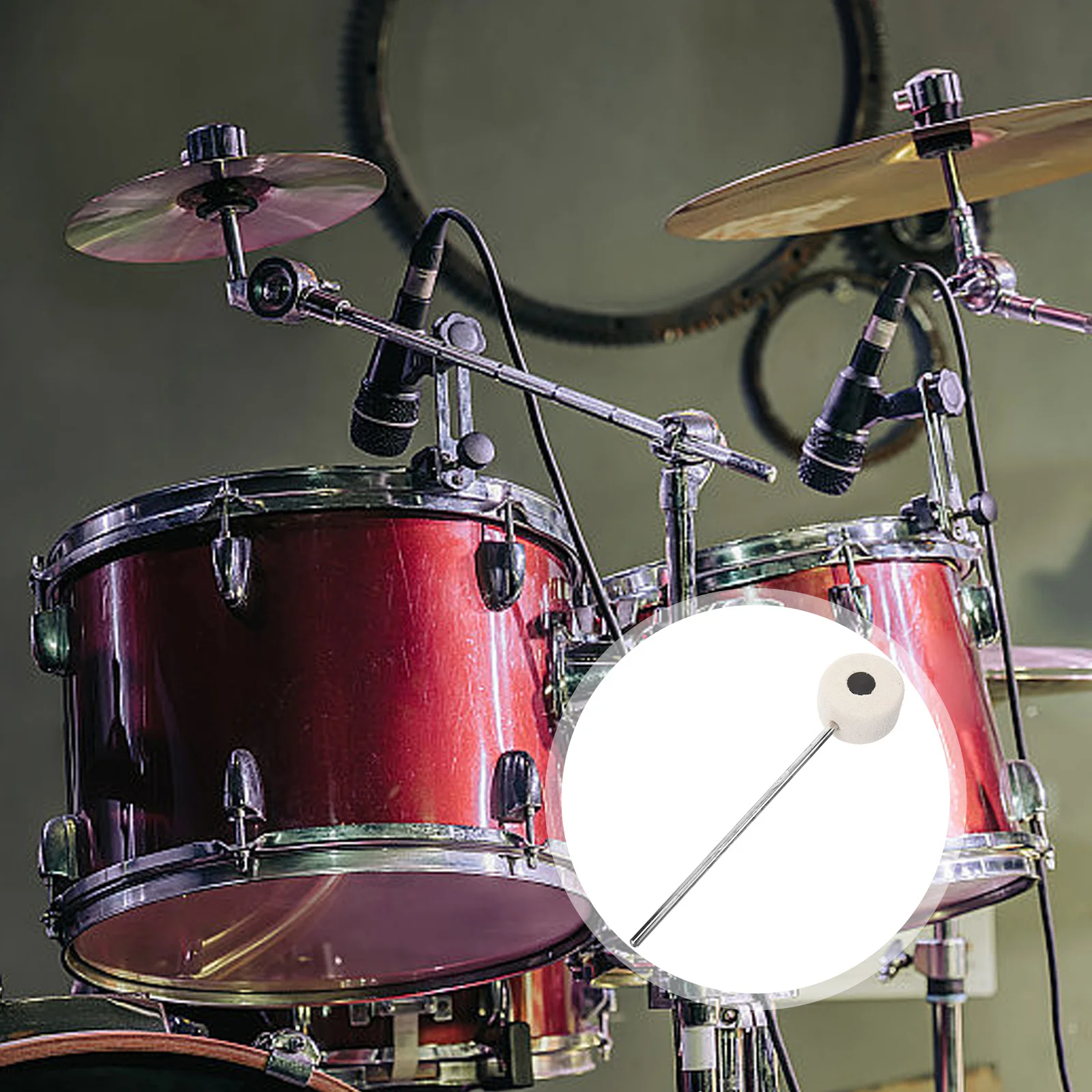 

Pedal Beater Replacement Bass Drum Felt For Jazz Percussion Instrument Accessory Drum Foot Pedal Part Instrument Supply