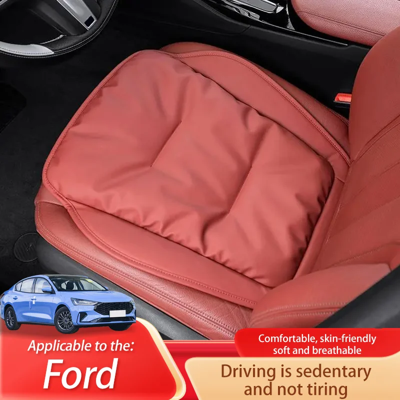 Car Seat Cover Leather Four Seasons Front Seat Protector Cushion Auto Chair Protect Covers For Ford Focus