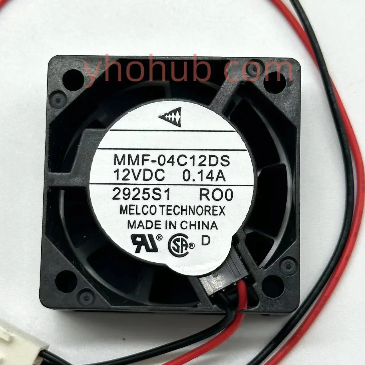MMF-04C12DS DC 12V 0.14A 40x40x20 มม.2 สาย Server พัดลมระบายความร้อน