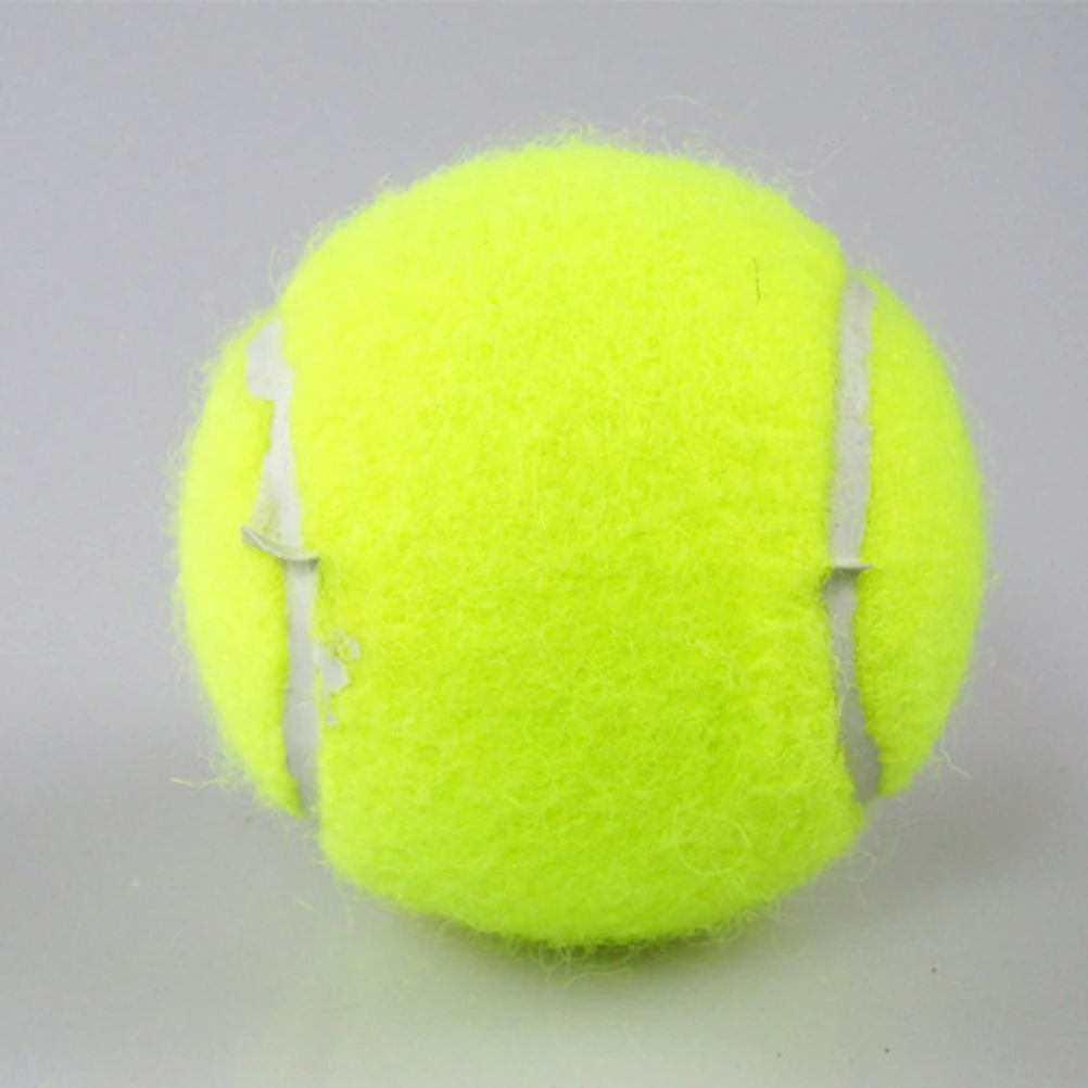 

3pcs Training Tennis Balls High Elasticity Heavy Duty Regular For Machine Natural Rubber Crack Resistant Long Lasting