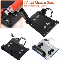 Angle Grinder 45° Tile Chamfer Stand Adjustable Ceramic Stone Cutting Bracket Fixed Holder 100 Type Angle Grinder Attachment