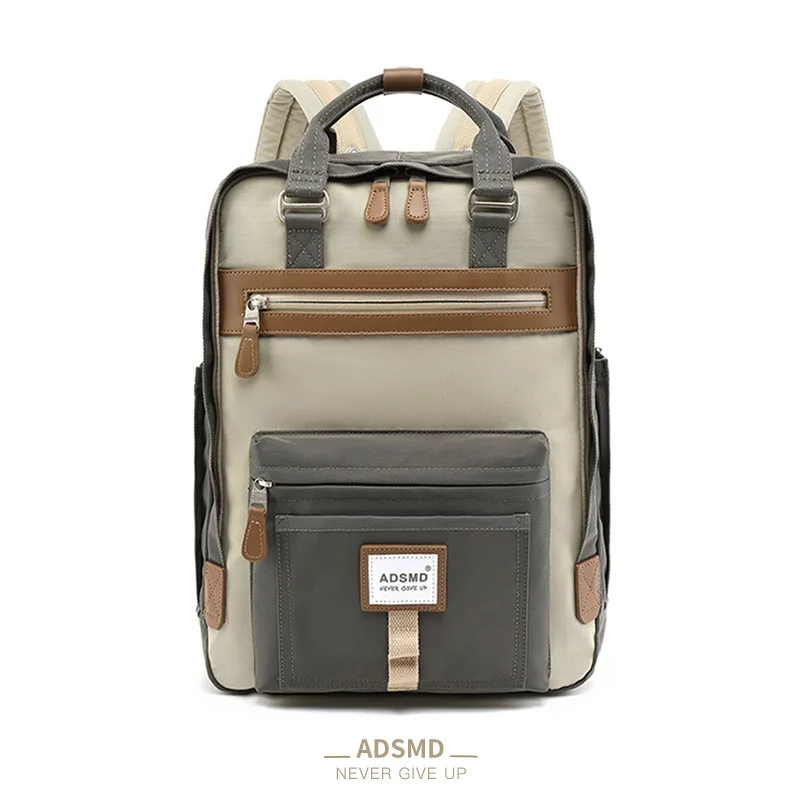 Mochila escolar impermeável para estudantes universitários, moda coreana, grande capacidade, viagens, negócios, laptop, mulheres