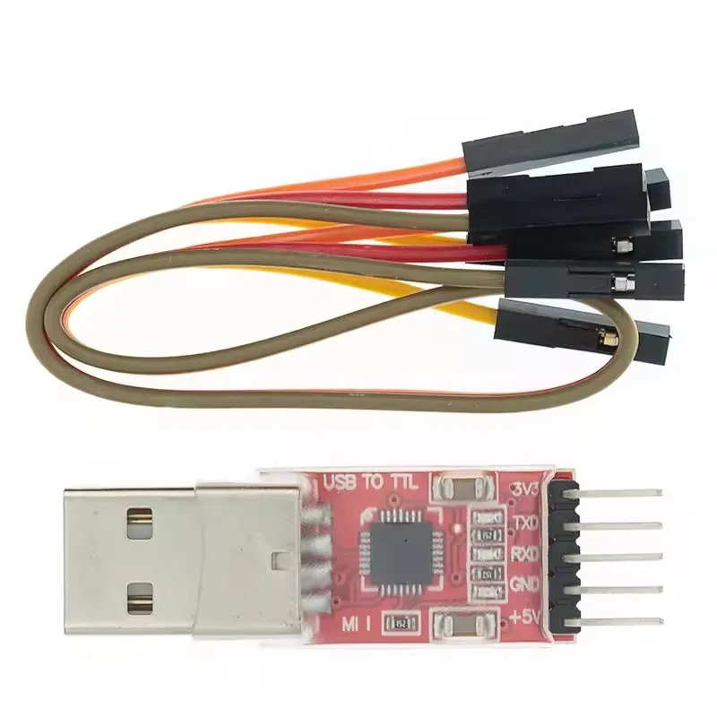 3PCS USB to TTL Serial Adapter Module CH340G CP2102 PL2303HX 5Pin UART Converter Board Compatible Arduino ESP32 STM32