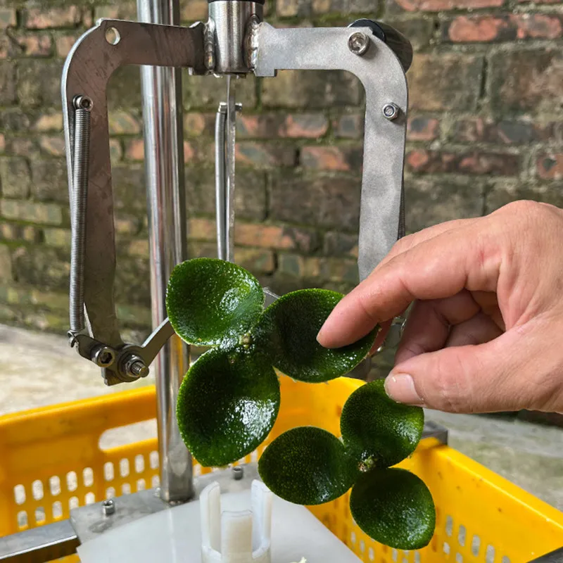 Brisk tangerine peel peeling machine, small green orange three-petal orange opening tool, medium peel opening machine, three-kni
