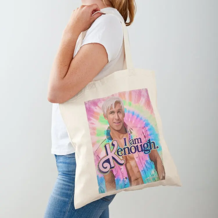 

I Am Kenough Rainbow Tote Bag Gift bags Eco bag shopping cart bags reusable shopping bag