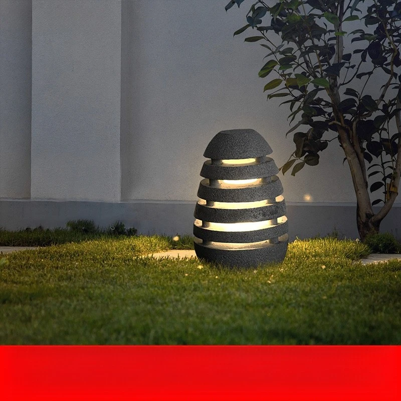 Outdoor Japanese-style Chanyuan simulation egg lamp garden villa garden lamp outdoor waterproof landscape simple lawn