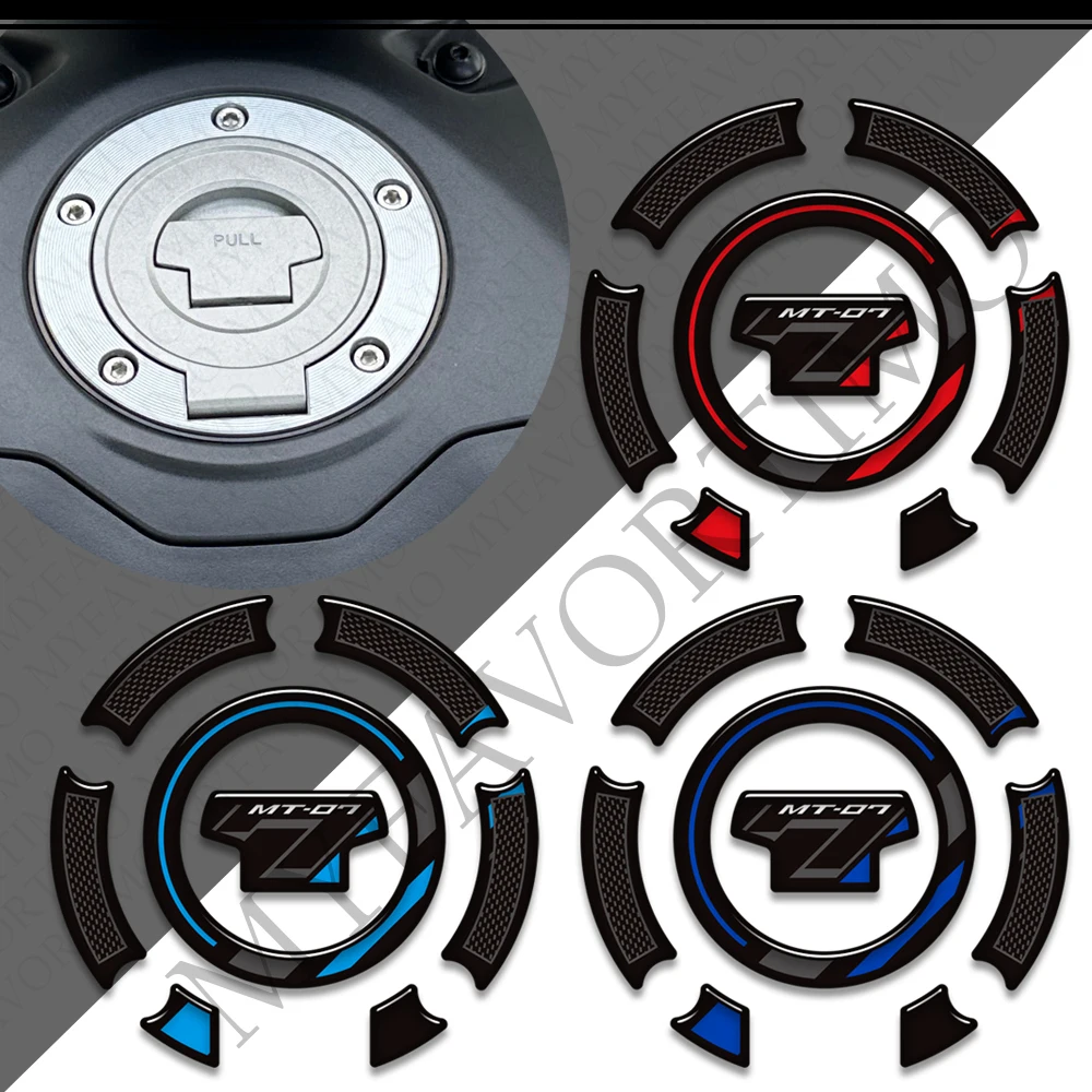 

Motorcycle Fuel Tank Pad Cap for MT-07 MT07 MT 07 2025 2026 Fuel Oil Knee Protector Fairing Fender 3D Stickers Decals