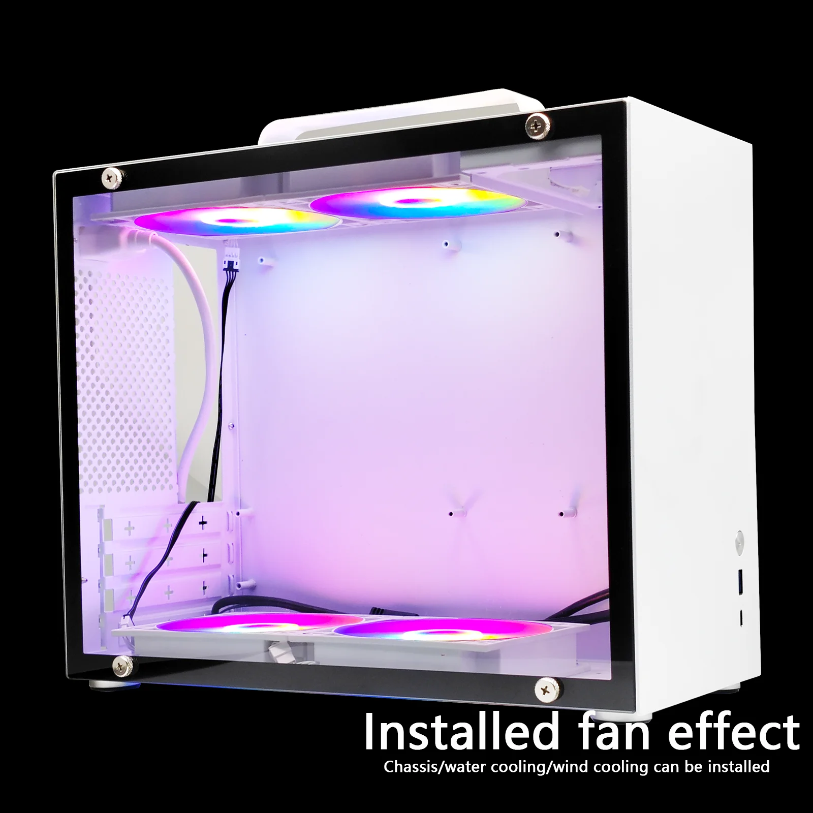 MANMU وحدة المعالجة المركزية مروحة التبريد الكمبيوتر Rgb مروحة 120 مللي متر الكمبيوتر برودة مضيئة مروحة مشعاع الكمبيوتر برودة