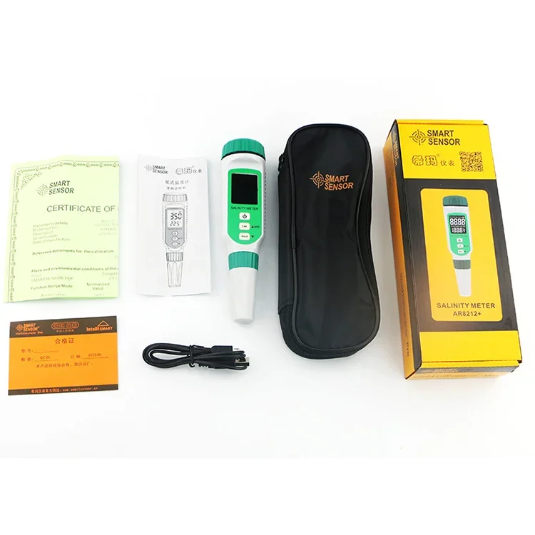 AR8212+ Professional Digital Salinity Meter for Liquid  Salt Water