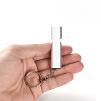Double Hole High-frequency Outdoor Survival Whistle Emergency Self Rescue Whistle High-frequency Aluminum Alloy Rescue-whistle