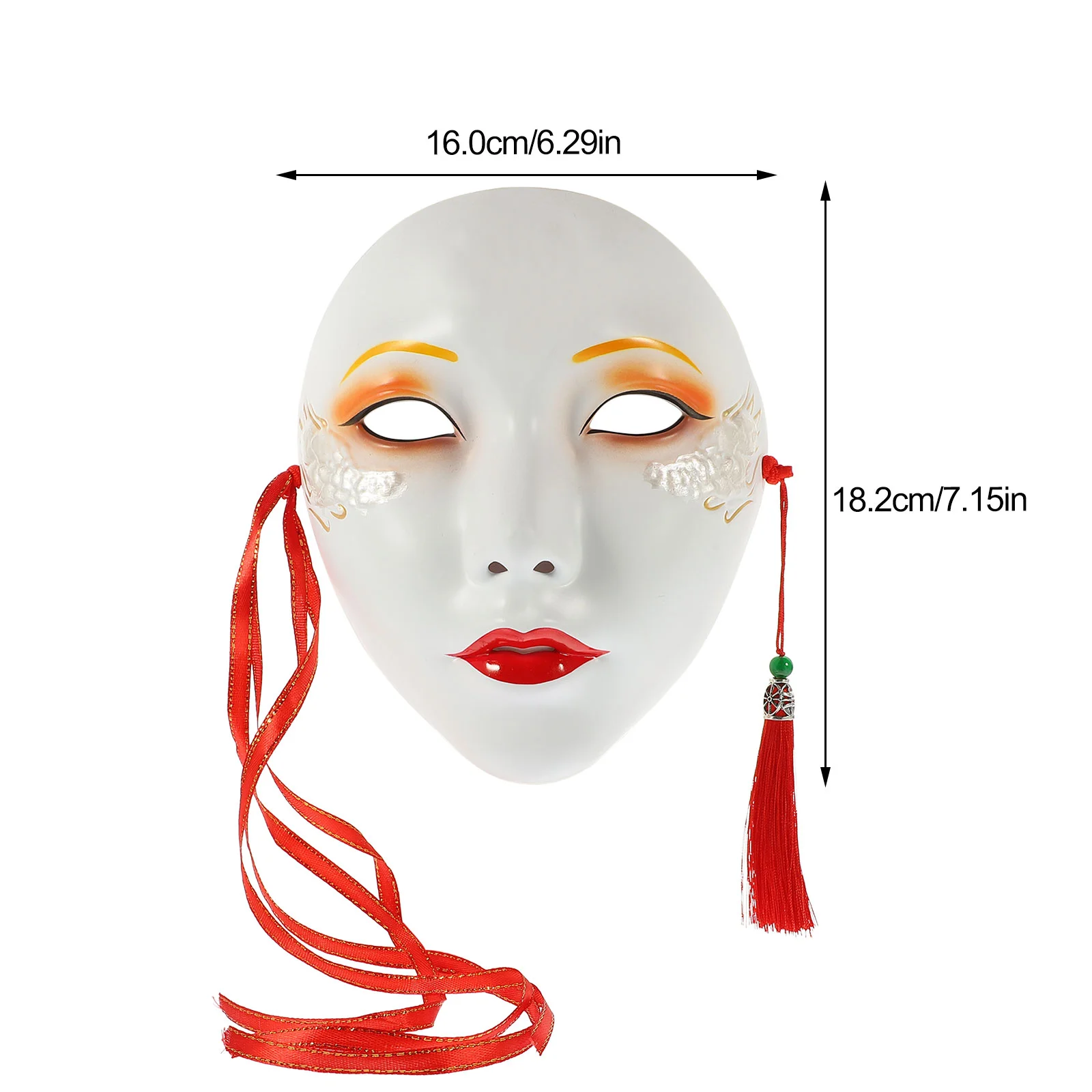 Máscara antigua Cosplay mujeres maquillaje carnaval fiesta Prop broma decoración plástico adultos mascarada