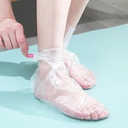 Sacs transparents pour les pieds de poulet, 100 pièces/sac, poignées, couvertures de SPA, de pédicure, prévention des infections, enlever le bain gercé, essuyer, outils de soins des pieds