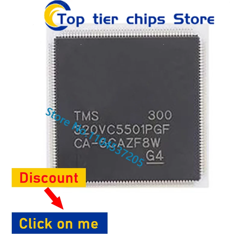 1pcs/lot New Original TMS320VC5501PGF300 TMS 320VC5501PGF 300 QFP176