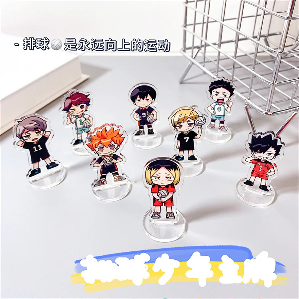 Haikyuu Anime Peripheral Shoyo Hinata Tobio Kageyama Figures Men Women Cartoon Vertical Tabletop Decoration Collectible Gift