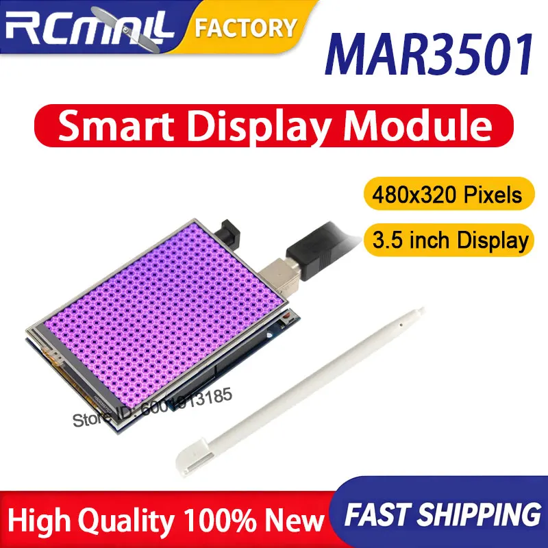 MAR3501 3.5 Inch TFT LCD Display Module 480x320 Touch Screen 8 Bit Parallel Bus Compatible with Arduino ESP32 Home Office