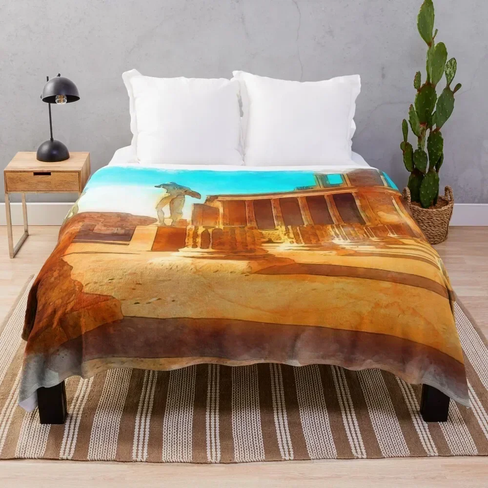 

Pompei, Italy Throw Blanket Thin Soft Blanket for Summer Night Sleeping