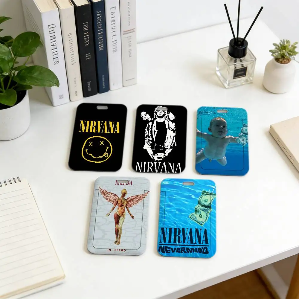 

Модный брелок-держатель N-NiRvanA-A для карт, чехол для студенческого пропуска, подвесная сумка на шею, держатели для ID-карт, подарки