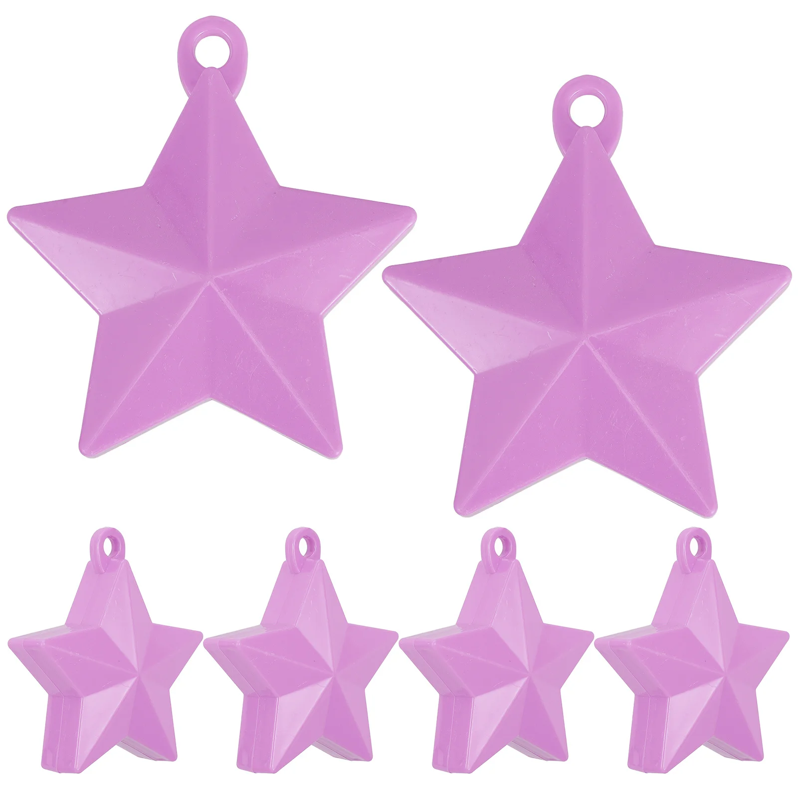

6Pcs Star Balloon Weights Hollow Design Balloon Tie-Down Stabilizer for Weddings Birthdays Outdoor Parties Party Favors