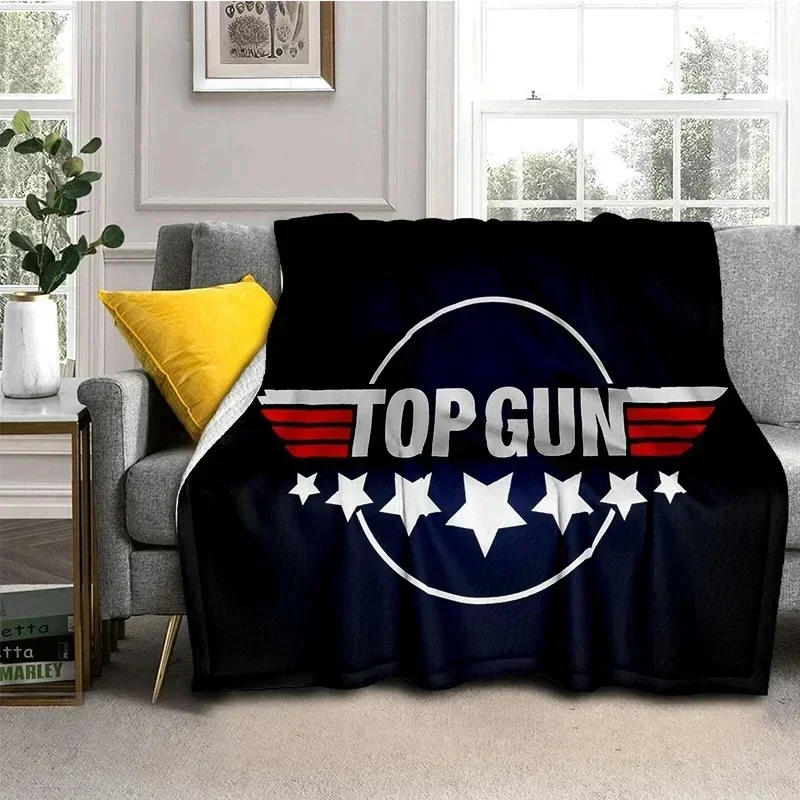 2026 New Fashion Movie Top Gun: Maverick Soft Flannel Blanket For Bedroom Sofa Picnic, Throw Blanket Cover Outdoor Entertainment