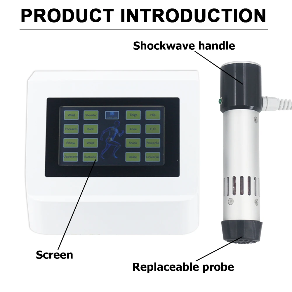 New Shockwave Therapy Machine For ED Treatment Home Use Physiotherapy Muscle Relaxation 300mj Shock Wave Equipment