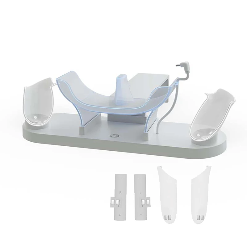 Charging Dock for Meta Quest 3/3S VR Controller and Headest Fast Charging Dock Rechargeable Batterries