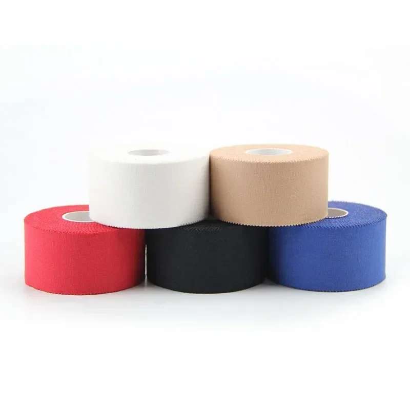 3.8cm*9.1m finger guard sports tape, white patch cloth, tooth edge cotton ankle protector fixing tape, multi-color wrist guard
