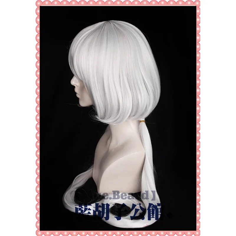 

20151123 Anime ZOMBIE LAND SAGA Konno Junko Cosplay 1m Silver Grey Wig Heat Resistant Synthetic Hair Party Wigs