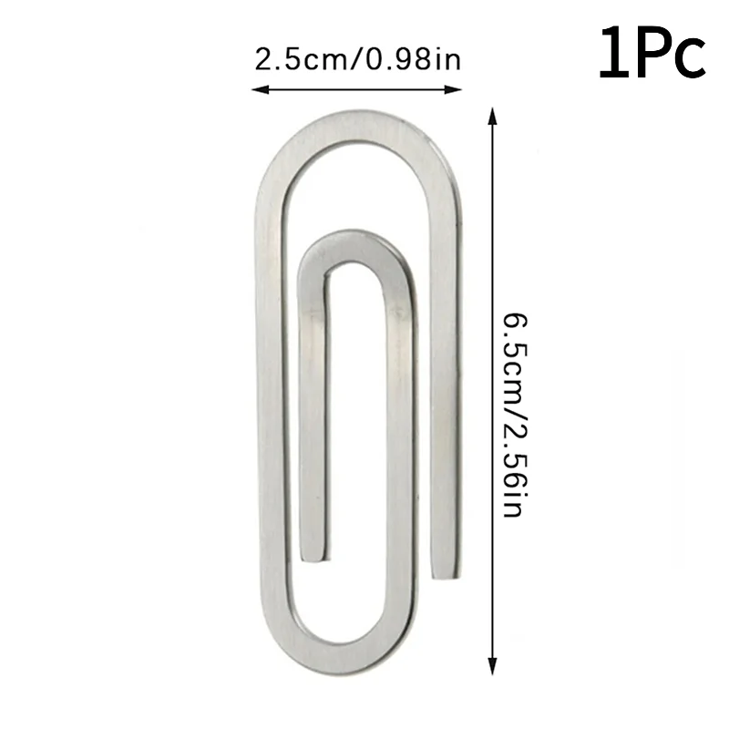 1Pc Stainless Steel Slim Pocket Money Clip Wallet Metal Steel Bill Clip Clamp Folder  Clip Cash ID Credit Card Money Holder.