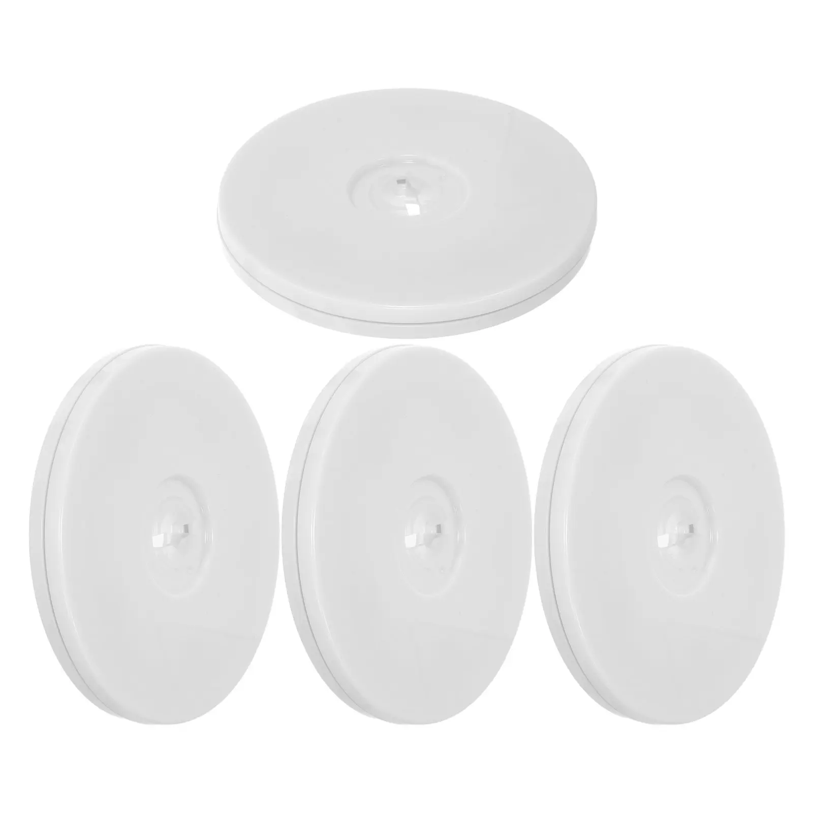 4Pcs Rotating Display Stand Base Degree Swivel Bearing White Stable Dining Rotation Tray Restaurant
